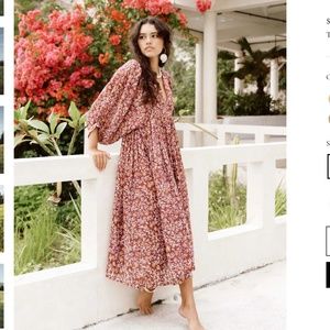 Daughters of India Kyra Midi Dress in Sumac EUC